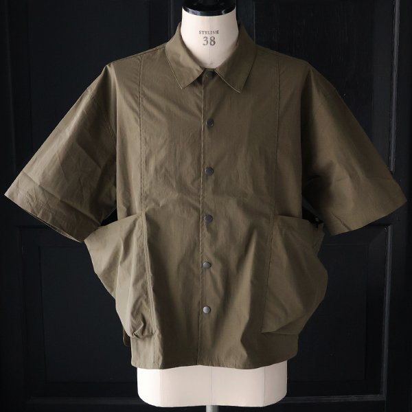 画像13: 綿ナイロンキャンバス サイドドローコード ビックポケット ハーフスリーブ ジャケット / Audience