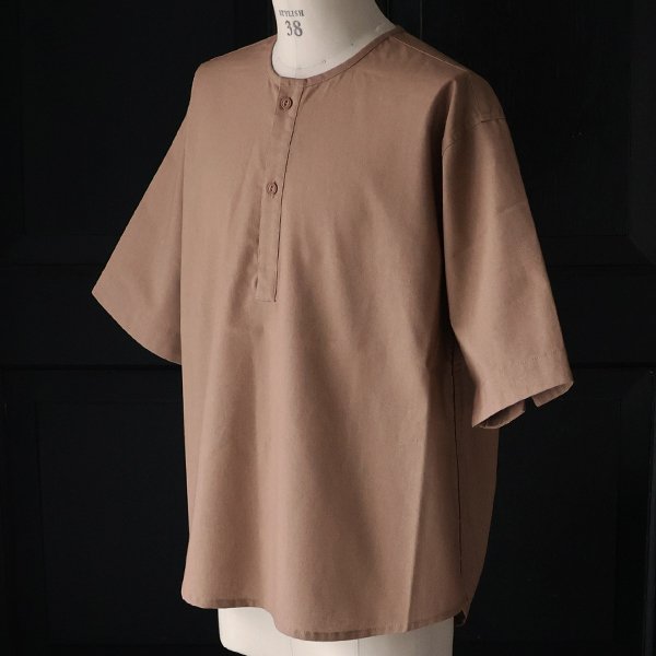 画像20: 綿麻ビンテージキャンバス スリーピング ヘンリー ハーフスリーブシャツ / Audience