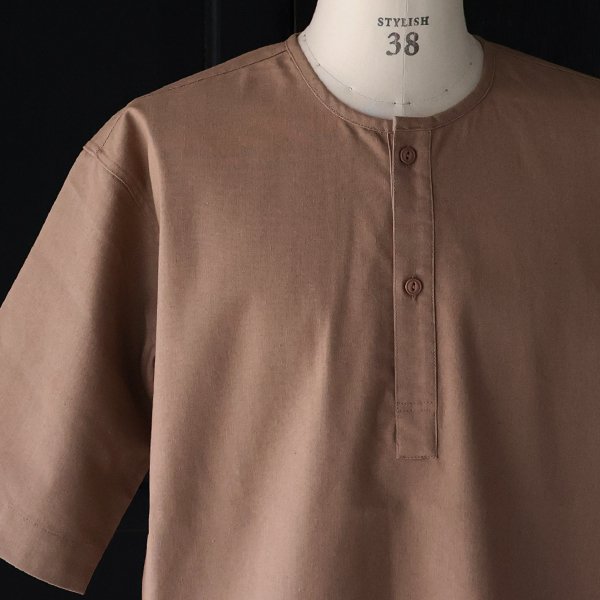 画像24: 綿麻ビンテージキャンバス スリーピング ヘンリー ハーフスリーブシャツ / Audience