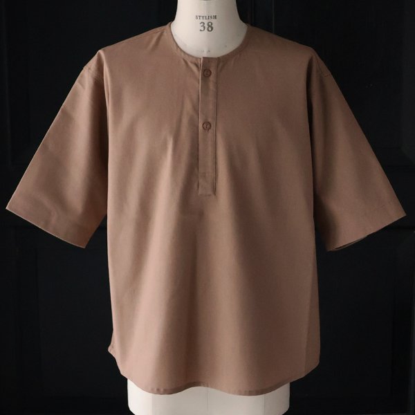 画像19: 綿麻ビンテージキャンバス スリーピング ヘンリー ハーフスリーブシャツ / Audience