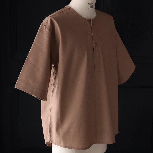 画像23: 綿麻ビンテージキャンバス スリーピング ヘンリー ハーフスリーブシャツ / Audience