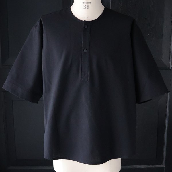 画像16: 綿麻ビンテージキャンバス スリーピング ヘンリー ハーフスリーブシャツ / Audience