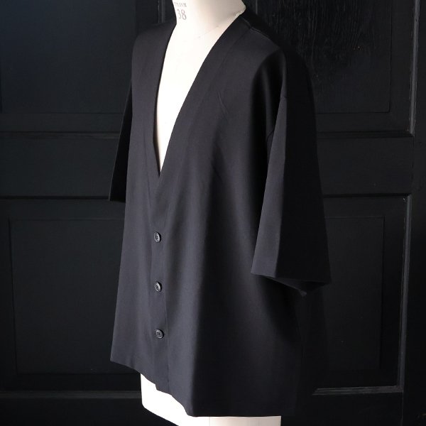 画像8: NaturemierTM (ナチュレミア) TECH リネンライク トロワッシャー ハーフスリーブ 3ボタン ノーカラージャケット【MADE IN JAPAN】『日本製』/ Upscape Audience