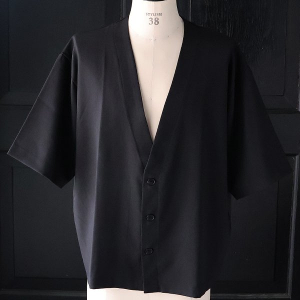 画像7: NaturemierTM (ナチュレミア) TECH リネンライク トロワッシャー ハーフスリーブ 3ボタン ノーカラージャケット【MADE IN JAPAN】『日本製』/ Upscape Audience