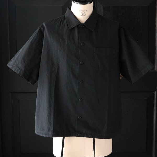 画像20: ピグメント 馬布 (ホースクロス) ドローコード バルーン オープンカラー ハーフスリーブシャツ / Audience