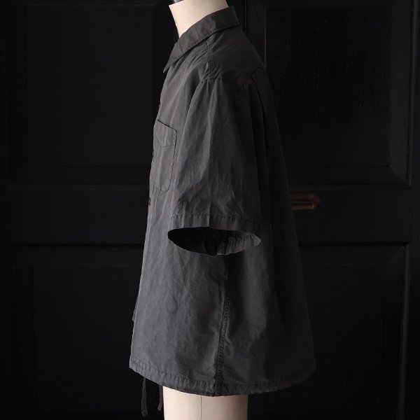 画像24: ピグメント 馬布 (ホースクロス) ドローコード バルーン オープンカラー ハーフスリーブシャツ / Audience