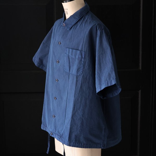 画像15: ピグメント 馬布 (ホースクロス) ドローコード バルーン オープンカラー ハーフスリーブシャツ / Audience