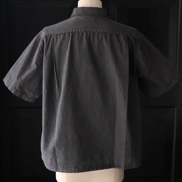 画像25: ピグメント 馬布 (ホースクロス) ドローコード バルーン オープンカラー ハーフスリーブシャツ / Audience