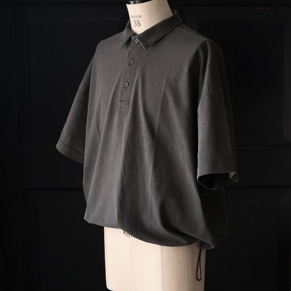 画像27: ピグメント 米綿 (USAコットン) 16/-天竺 ( 8.45オンス) ハーフスリーブ ドローコード バルーン ポロシャツ / Audience【一部ご予約・3月中旬〜4月上旬予定】