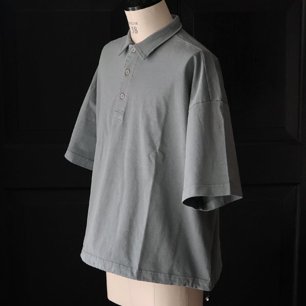 画像11: ピグメント 米綿 (USAコットン) 16/-天竺 ( 8.45オンス) ハーフスリーブ ドローコード バルーン ポロシャツ / Audience【一部ご予約・3月中旬〜4月上旬予定】