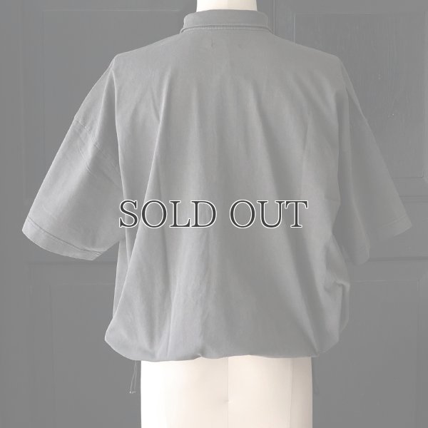 画像29: ピグメント 米綿 (USAコットン) 16/-天竺 ( 8.45オンス) ハーフスリーブ ドローコード バルーン ポロシャツ / Audience