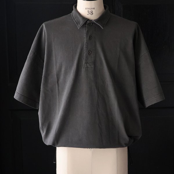 画像26: ピグメント 米綿 (USAコットン) 16/-天竺 ( 8.45オンス) ハーフスリーブ ドローコード バルーン ポロシャツ / Audience【一部ご予約・3月中旬〜4月上旬予定】