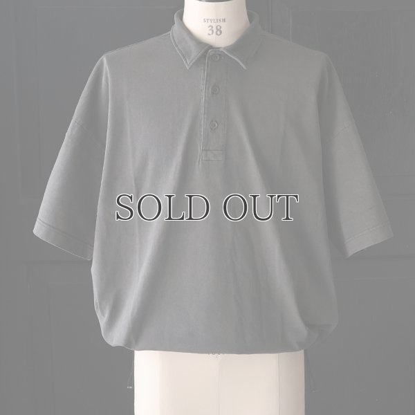 画像26: ピグメント 米綿 (USAコットン) 16/-天竺 ( 8.45オンス) ハーフスリーブ ドローコード バルーン ポロシャツ / Audience