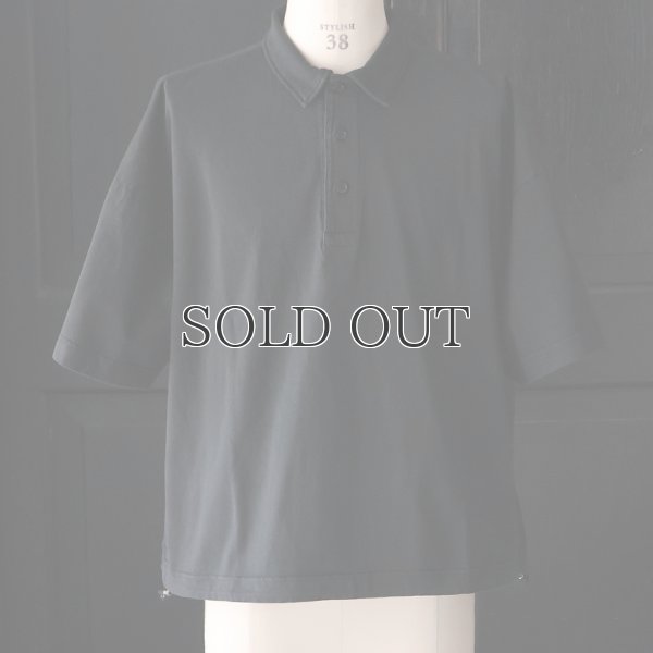 画像16: ピグメント 米綿 (USAコットン) 16/-天竺 ( 8.45オンス) ハーフスリーブ ドローコード バルーン ポロシャツ / Audience