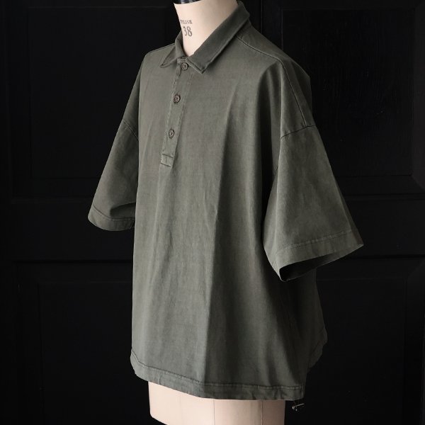 画像15: ピグメント 米綿 (USAコットン) 16/-天竺 ( 8.45オンス) ハーフスリーブ ドローコード バルーン ポロシャツ / Audience【一部ご予約・3月中旬〜4月上旬予定】