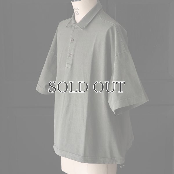 画像15: ピグメント 米綿 (USAコットン) 16/-天竺 ( 8.45オンス) ハーフスリーブ ドローコード バルーン ポロシャツ / Audience