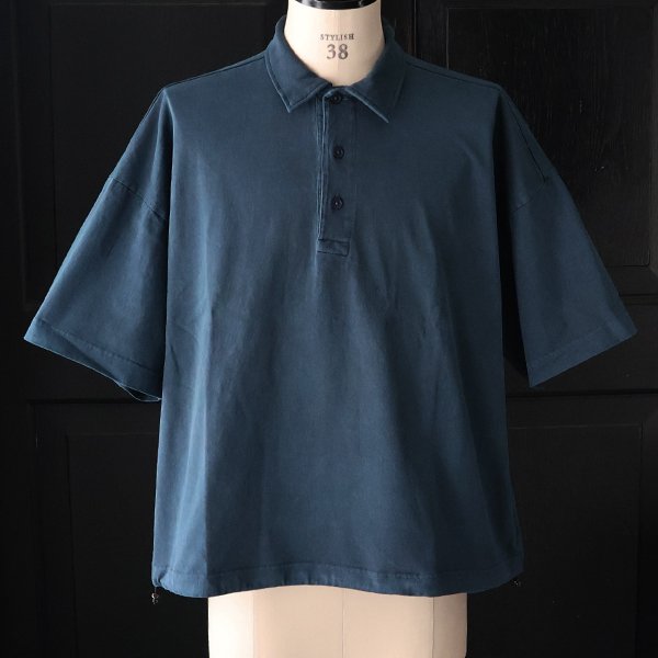 画像12: ピグメント 米綿 (USAコットン) 16/-天竺 ( 8.45オンス) ハーフスリーブ ドローコード バルーン ポロシャツ / Audience【一部ご予約・3月中旬〜4月上旬予定】