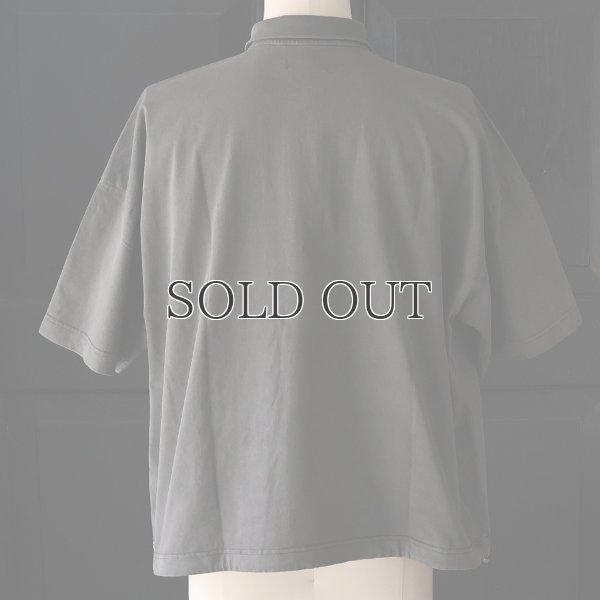 画像21: ピグメント 米綿 (USAコットン) 16/-天竺 ( 8.45オンス) ハーフスリーブ ドローコード バルーン ポロシャツ / Audience