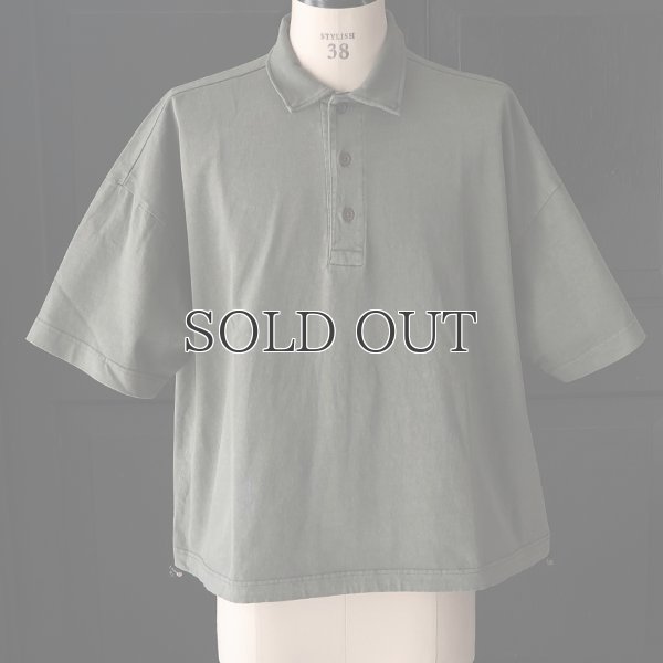 画像14: ピグメント 米綿 (USAコットン) 16/-天竺 ( 8.45オンス) ハーフスリーブ ドローコード バルーン ポロシャツ / Audience