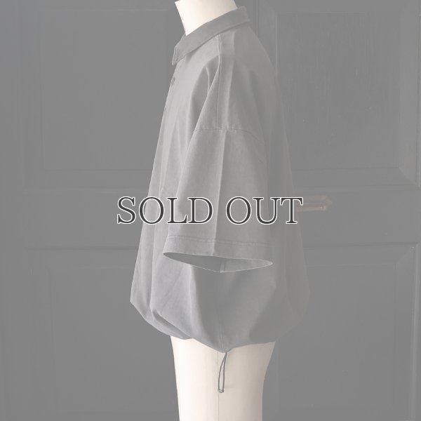 画像28: ピグメント 米綿 (USAコットン) 16/-天竺 ( 8.45オンス) ハーフスリーブ ドローコード バルーン ポロシャツ / Audience