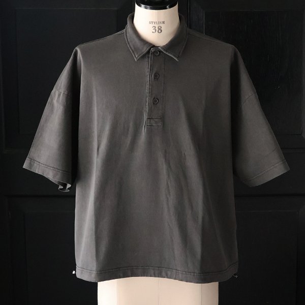 画像18: ピグメント 米綿 (USAコットン) 16/-天竺 ( 8.45オンス) ハーフスリーブ ドローコード バルーン ポロシャツ / Audience【一部ご予約・3月中旬〜4月上旬予定】