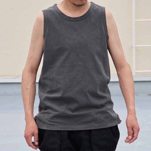 画像8: ピグメント 米綿 (USAコットン) 16/-天竺 ( 8.45オンス) サイドスリット ロングタンク / Audience