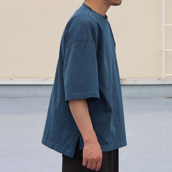 画像10: ピグメント 米綿（USAコットン）16/-天竺（8.45オンス）グラスポケ付き クルーネック ハーフスリーブ ボクシー Tシャツ / Audience