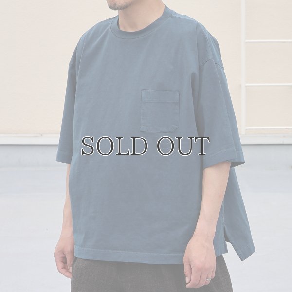 画像8: ピグメント 米綿（USAコットン）16/-天竺（8.45オンス）グラスポケ付き クルーネック ハーフスリーブ ボクシー Tシャツ / Audience