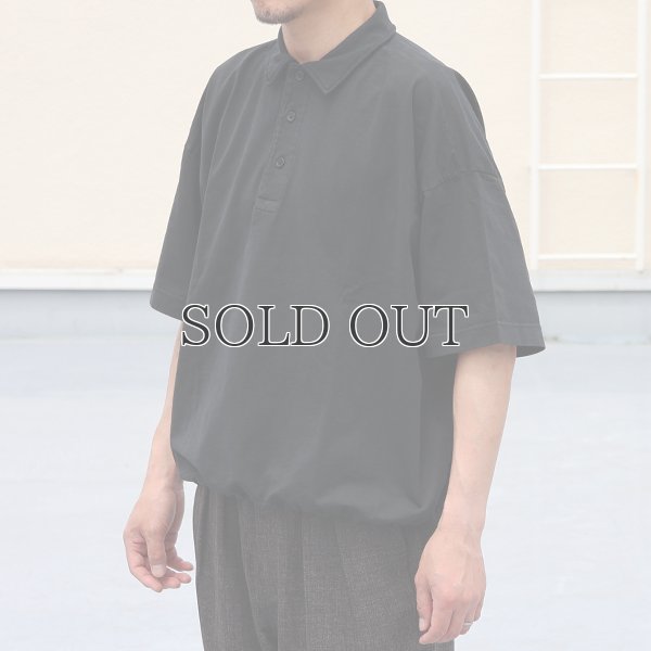 画像9: ピグメント 米綿 (USAコットン) 16/-天竺 ( 8.45オンス) ハーフスリーブ ドローコード バルーン ポロシャツ / Audience