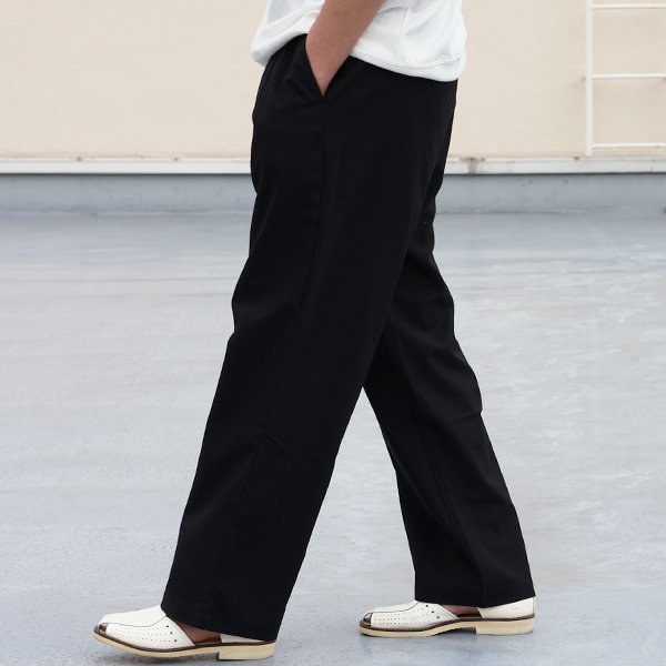 画像4: 綿麻ビンテージキャンバス 2タック ワイド イージーパンツ 【送料無料】/Audience