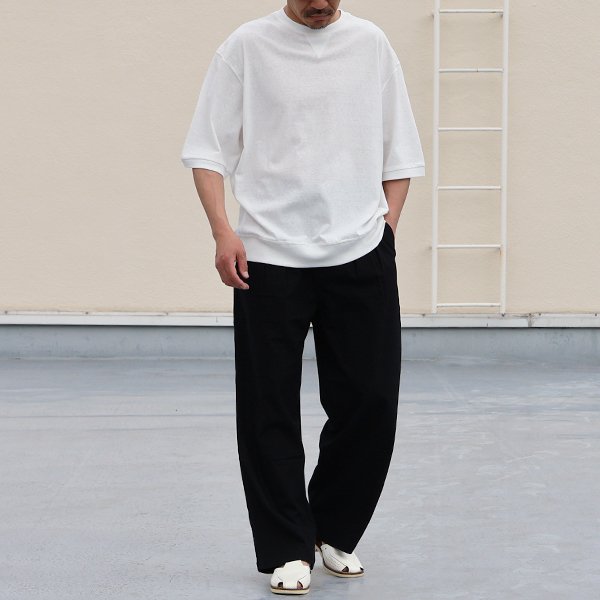 画像5: 「和歌山」ラフィー天竺 （5.5オンス）ガゼット クルーネック ハーフスリーブ スウェットライク バルーン Tシャツ【MADE IN JAPAN】『日本製』/ Upscape Audience