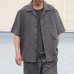 画像2: NaturemierTM(ナチュレミア)TECH リネンライクトロワッシャー オープンカラー ハーフスリ ーブシャツ【MADE IN JAPAN】『日本製』/ Upscape Audience (2)