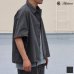 画像1: ピグメント 馬布 (ホースクロス) ドローコード バルーン オープンカラー ハーフスリーブシャツ / Audience (1)
