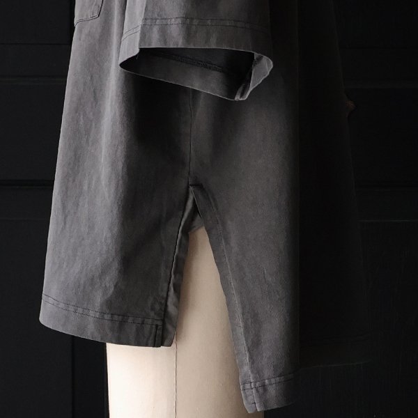 画像15: ピグメント 米綿（USAコットン）16/-天竺（8.45オンス）胸ポケ付き サイドスリット ボクシーAライン ビッグ Tシャツ / Audience