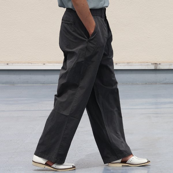 画像6: ピグメント 馬布 (ホースクロス) 2タック ワイド イージーパンツ /Audience【ご予約・2月上旬〜下旬予定】