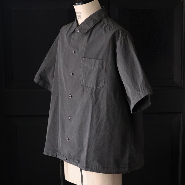 画像9: ピグメント 馬布 (ホースクロス) ドローコード バルーン オープンカラー ハーフスリーブシャツ / Audience