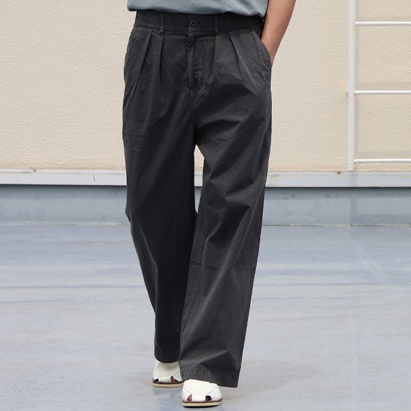 画像4: ピグメント 馬布 (ホースクロス) 2タック ワイド イージーパンツ /Audience【ご予約・2月上旬〜下旬予定】