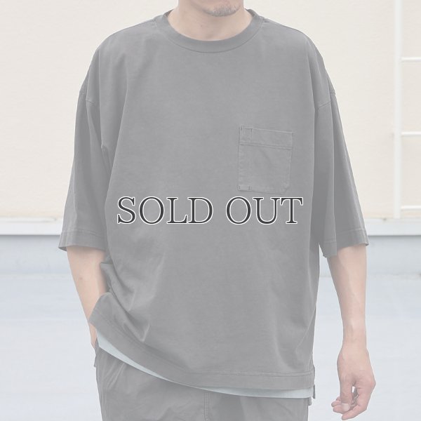 画像4: ピグメント 米綿（USAコットン）16/-天竺（8.45オンス）グラスポケ付き クルーネック ハーフスリーブ ボクシー Tシャツ / Audience