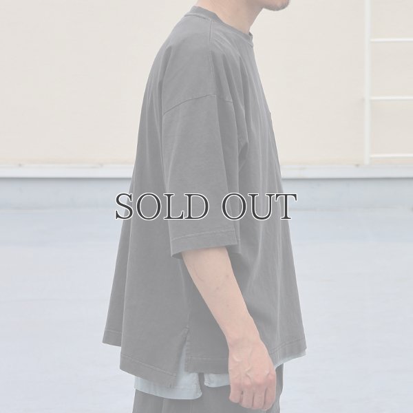 画像6: ピグメント 米綿（USAコットン）16/-天竺（8.45オンス）グラスポケ付き クルーネック ハーフスリーブ ボクシー Tシャツ / Audience