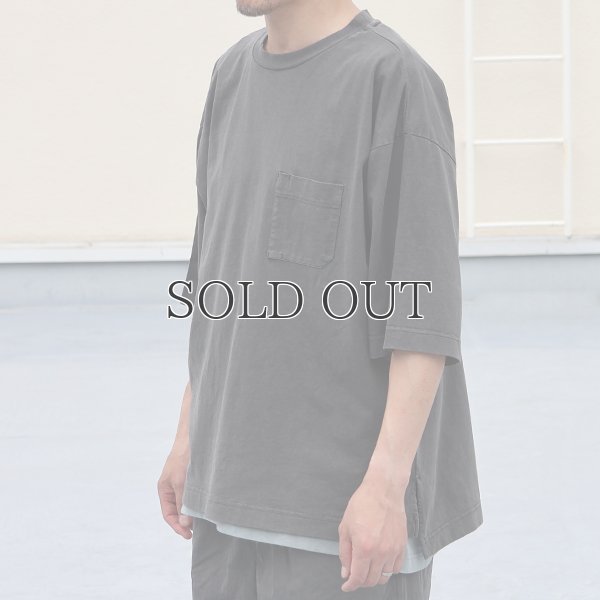 画像5: ピグメント 米綿（USAコットン）16/-天竺（8.45オンス）グラスポケ付き クルーネック ハーフスリーブ ボクシー Tシャツ / Audience