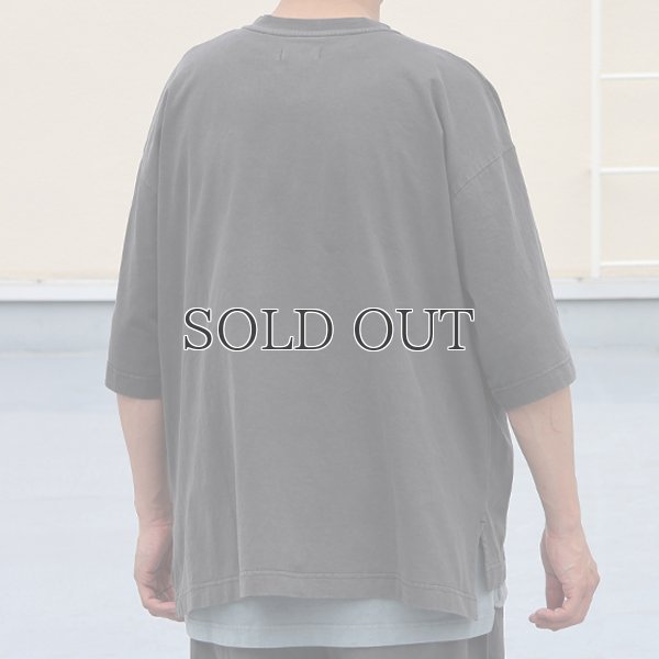 画像7: ピグメント 米綿（USAコットン）16/-天竺（8.45オンス）グラスポケ付き クルーネック ハーフスリーブ ボクシー Tシャツ / Audience