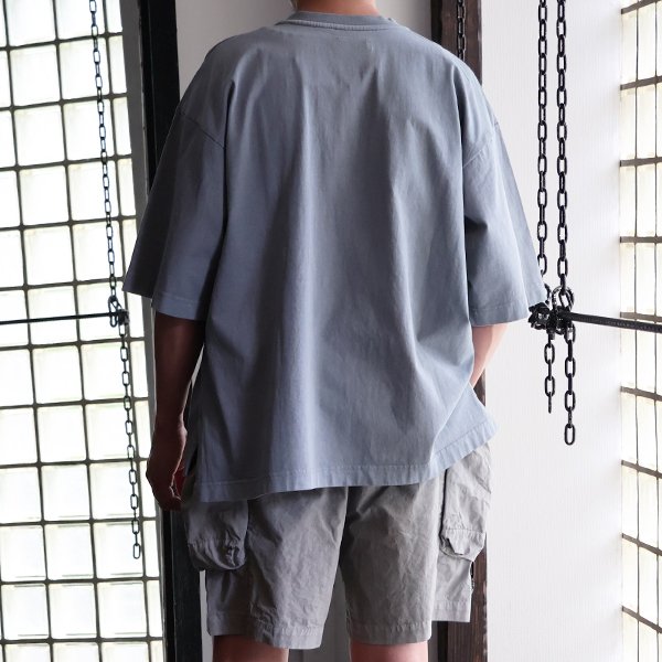 画像4: ピグメント 米綿（USAコットン）16/-天竺（8.45オンス）グラスポケ付き クルーネック ハーフスリーブ ボクシー Tシャツ / Audience