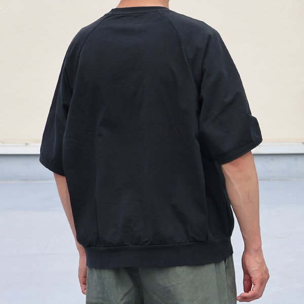 画像4: ピグメント 米綿 (USAコットン) 16/-天竺 ( 8.45オンス) ガゼットクルーネック ラグラン ハーフスリーブ バルーン Tシャツ / Audience