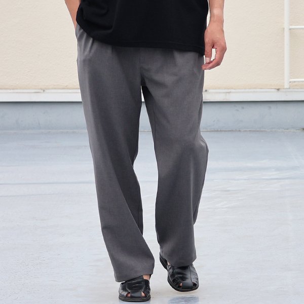 画像4: Naturemier TM (ナチュレミア) TECH リネンライク トロワッシャー 2タック ワイド イージーパンツ【MADE IN JAPAN】『日本製』【送料無料】/ Upscape Audience