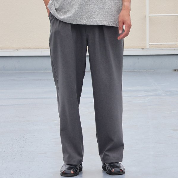 画像3: Naturemier TM (ナチュレミア) TECH リネンライク トロワッシャー 2タック ワイド イージーパンツ【MADE IN JAPAN】『日本製』【送料無料】/ Upscape Audience