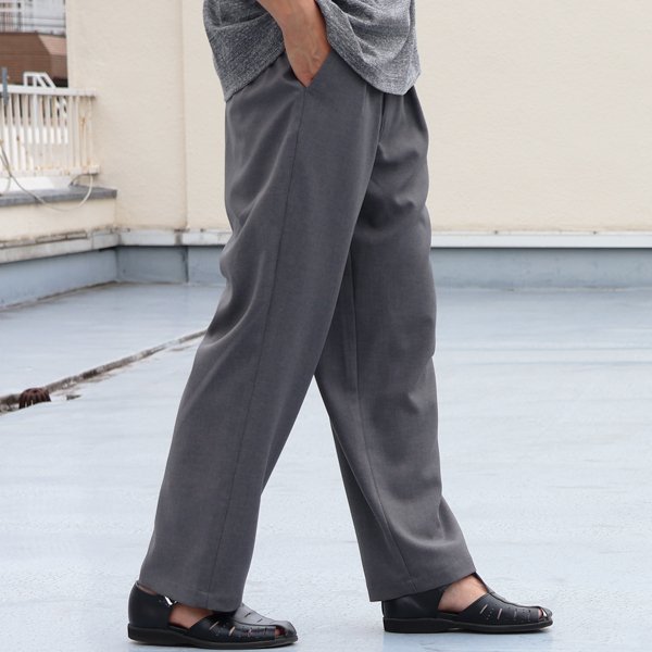 画像6: Naturemier TM (ナチュレミア) TECH リネンライク トロワッシャー 2タック ワイド イージーパンツ【MADE IN JAPAN】『日本製』【送料無料】/ Upscape Audience