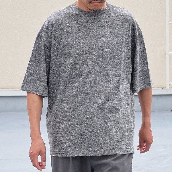画像2: 「和歌山」ラフィー天竺 （5.5オンス）クルーネック ハーフスリーブ 胸ポケット付き ボクシーTシャツ【MADE IN JAPAN】『日本製』/ Upscape Audience