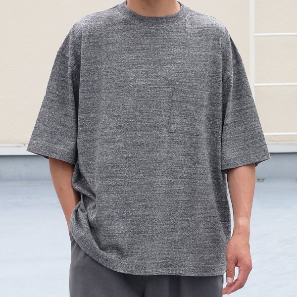 画像3: 「和歌山」ラフィー天竺 (5.5オンス)クルーネック ハーフスリーブ 胸ポケット付き ボクシーTシャツ【MADE IN JAPAN】『日本製』/ Upscape Audience
