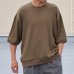画像3: 「泉州」ハニカムサマーニット（7.45オンス）ガゼットクルーネック ハーフスリーブ スウェットライクTシャツ【MADE IN JAPAN】『日本製』 / Upscape Audience