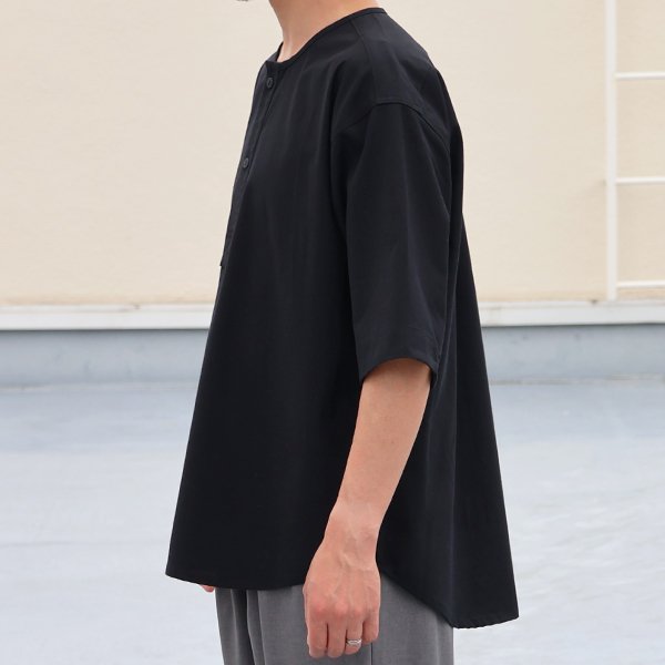 画像4: 綿麻ビンテージキャンバス スリーピング ヘンリー ハーフスリーブシャツ / Audience